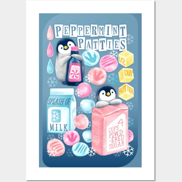 Penguins Peppermint Patties Wall Art by PerrinLeFeuvre